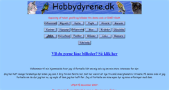 Desktop Screenshot of hobbydyrene.dk
