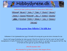 Tablet Screenshot of hobbydyrene.dk